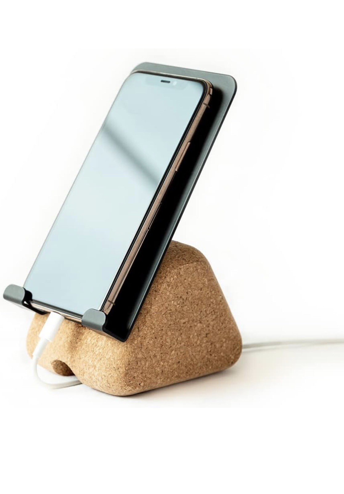 4 Piece Desk Organizer Set Pen Holder Phone Holder Cork Mat Magnet Board W/Stand