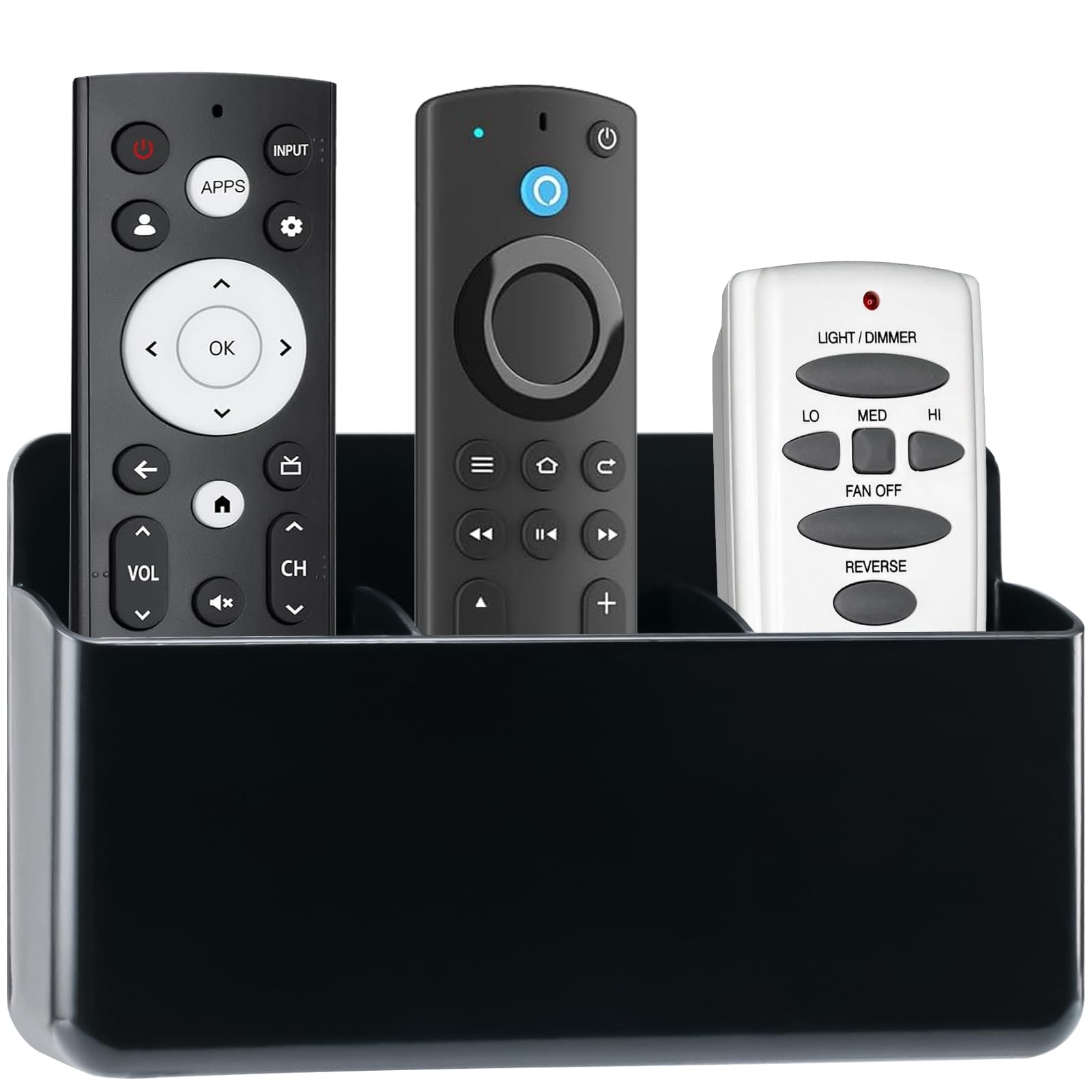 3 Slot Remote Control Holder Pen Storage Accessories for Home Office School