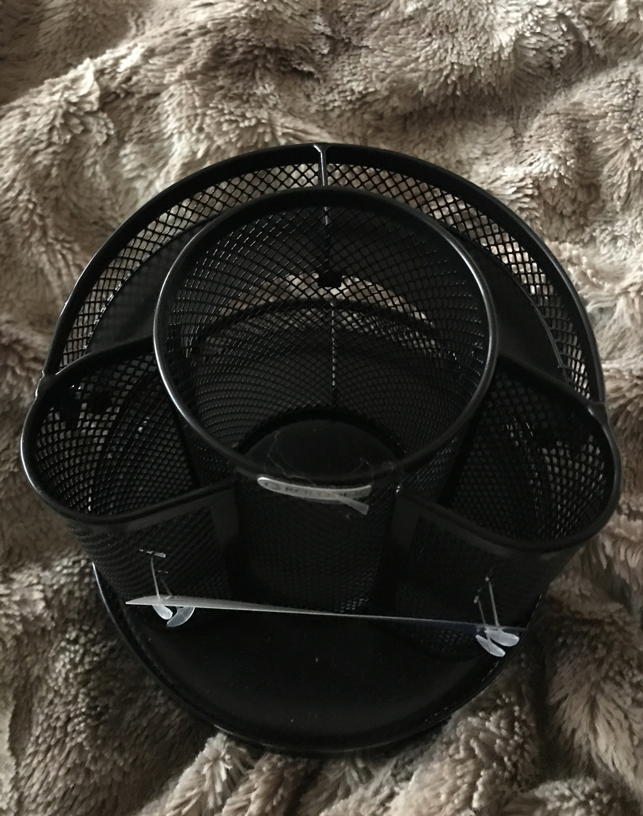 NIB ~ Rolodex Mesh Collection Spinning Desk Sorter, Black (1773083)