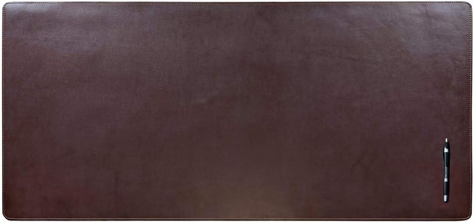 DACASSO Bonded Leather No Core Rollable Desk Mat/Pad – Luxury Leather Desk Blott