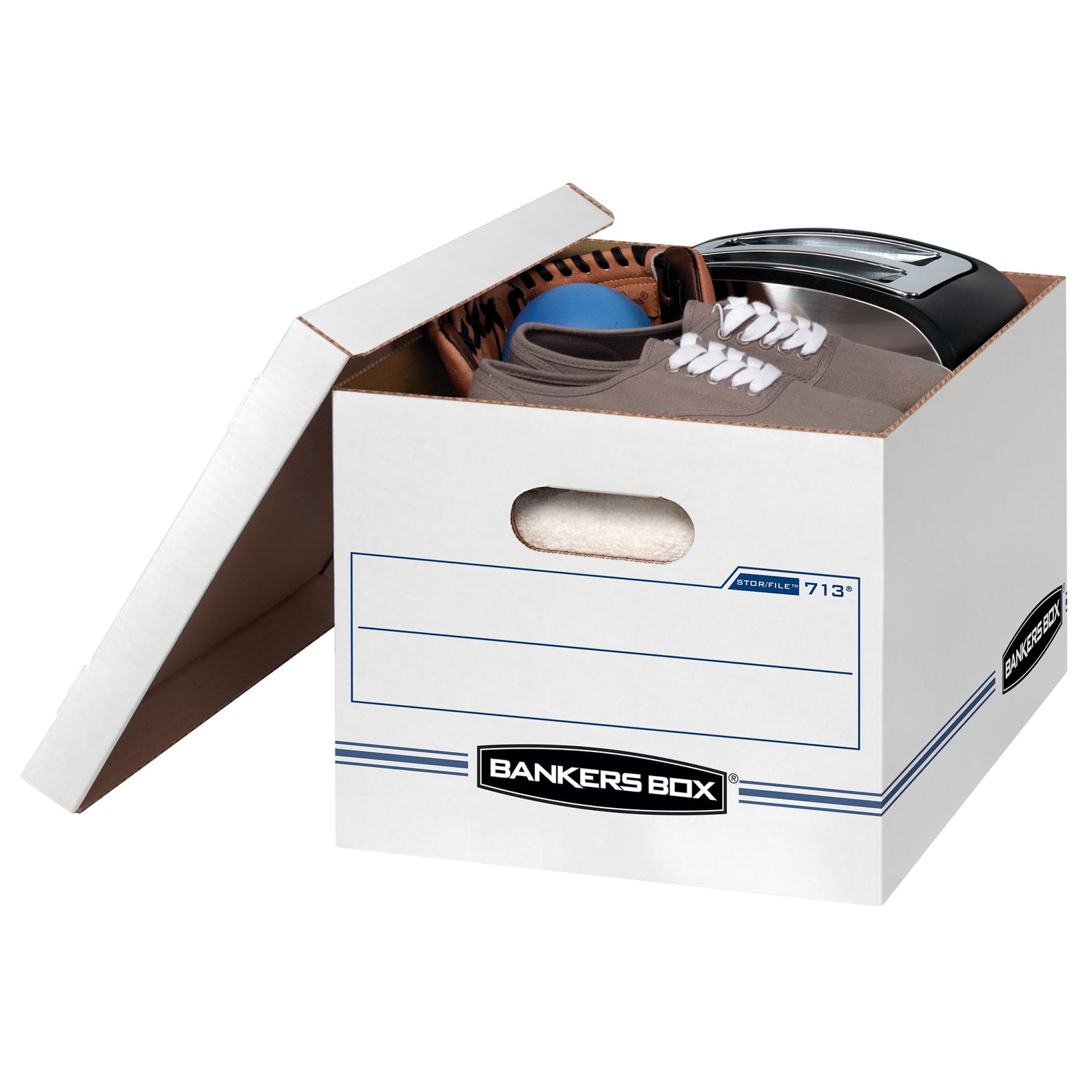 Bankers Box 20-Pack Basic Duty File Storage Boxes with Lids, 20 Pack, White
