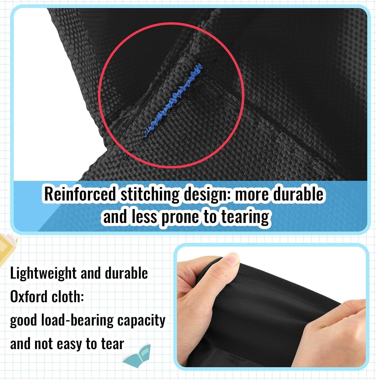 NEW Chair Pockets Classroom Chairback Pocket Chart Desk Organizer 14 x 18 48 Pcs