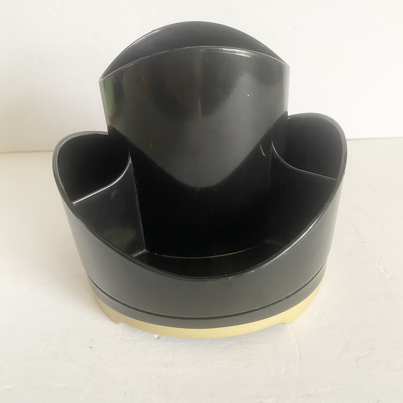 Storex Desk Top Organizer Rubber Grip Rotary Sorter Pencil Holder 5 Compartment