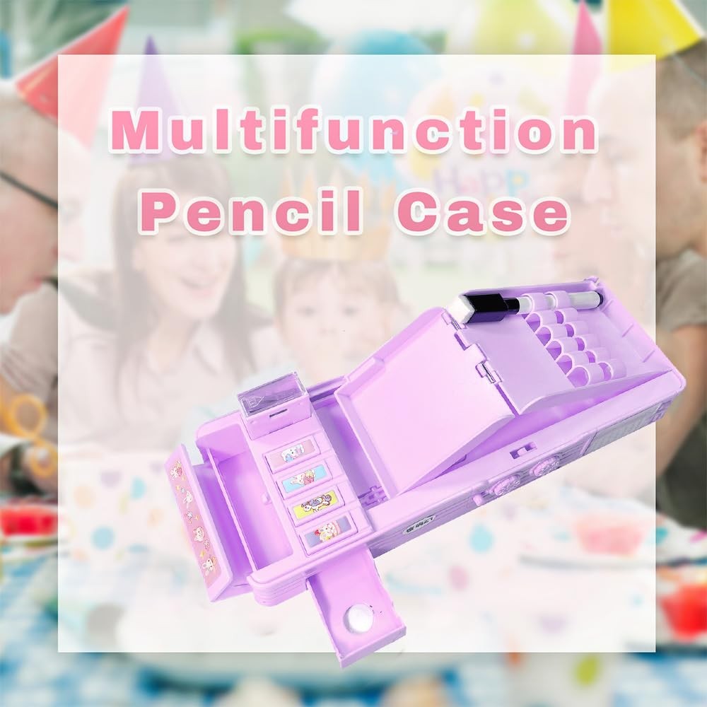 Pop Up Multifunction Pencil Case for Girls and Boys, Cute Cartoon Pen Organiz…