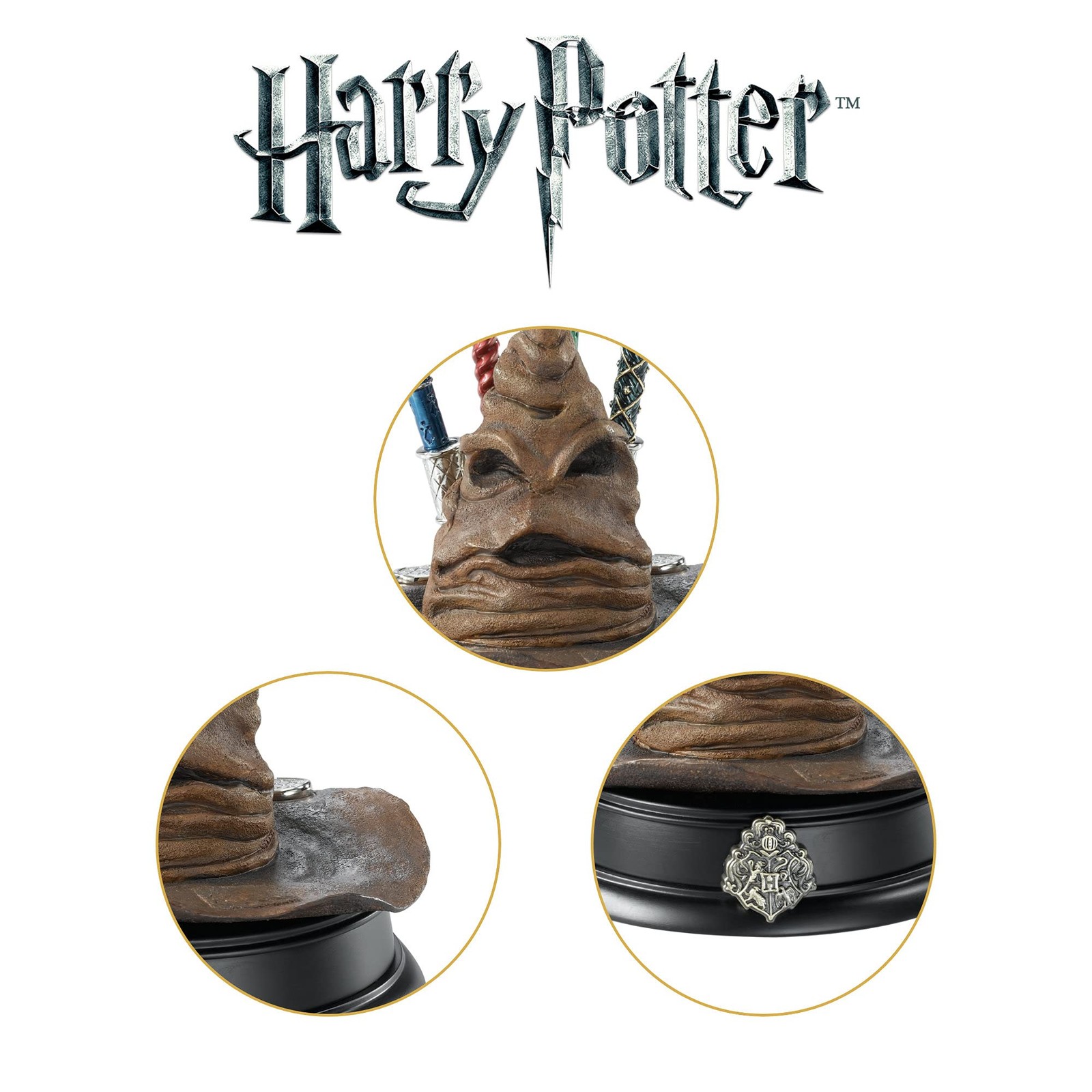 The Noble Collection Harry Potter Sorting Hat Pen Holder | Cold Cast Porcelai…