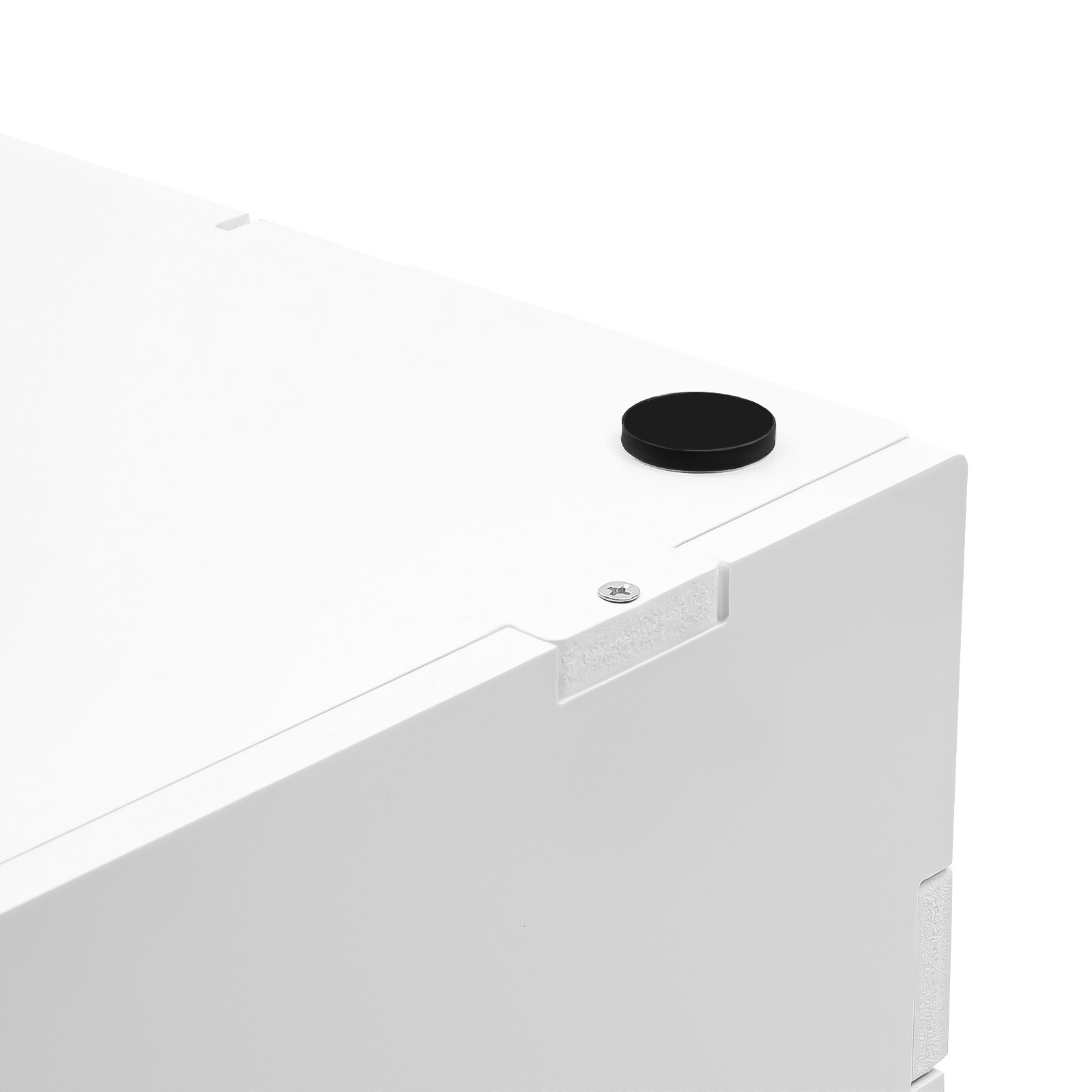 White Desktop Literature Organizer with 27 Compartments for Home or Office