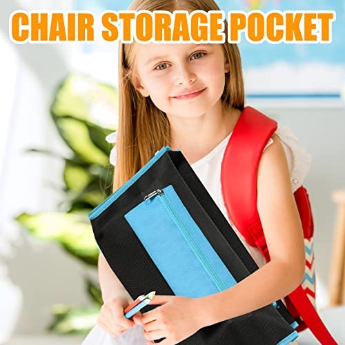 24 Pcs 17“ x 15.5“ Chair Pockets for Classroom Chair Organizer with Pencil Ca…