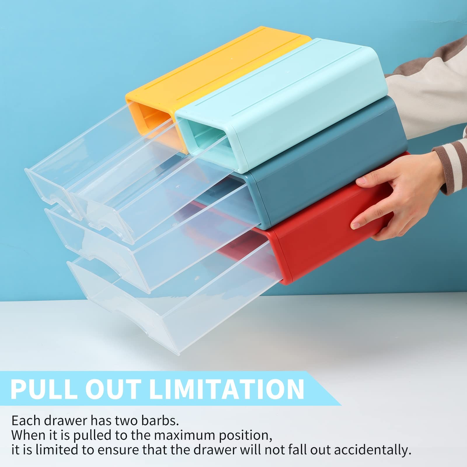 Osteed Desktop Drawers For Paper Stackable Office Storage Drawers For Desk