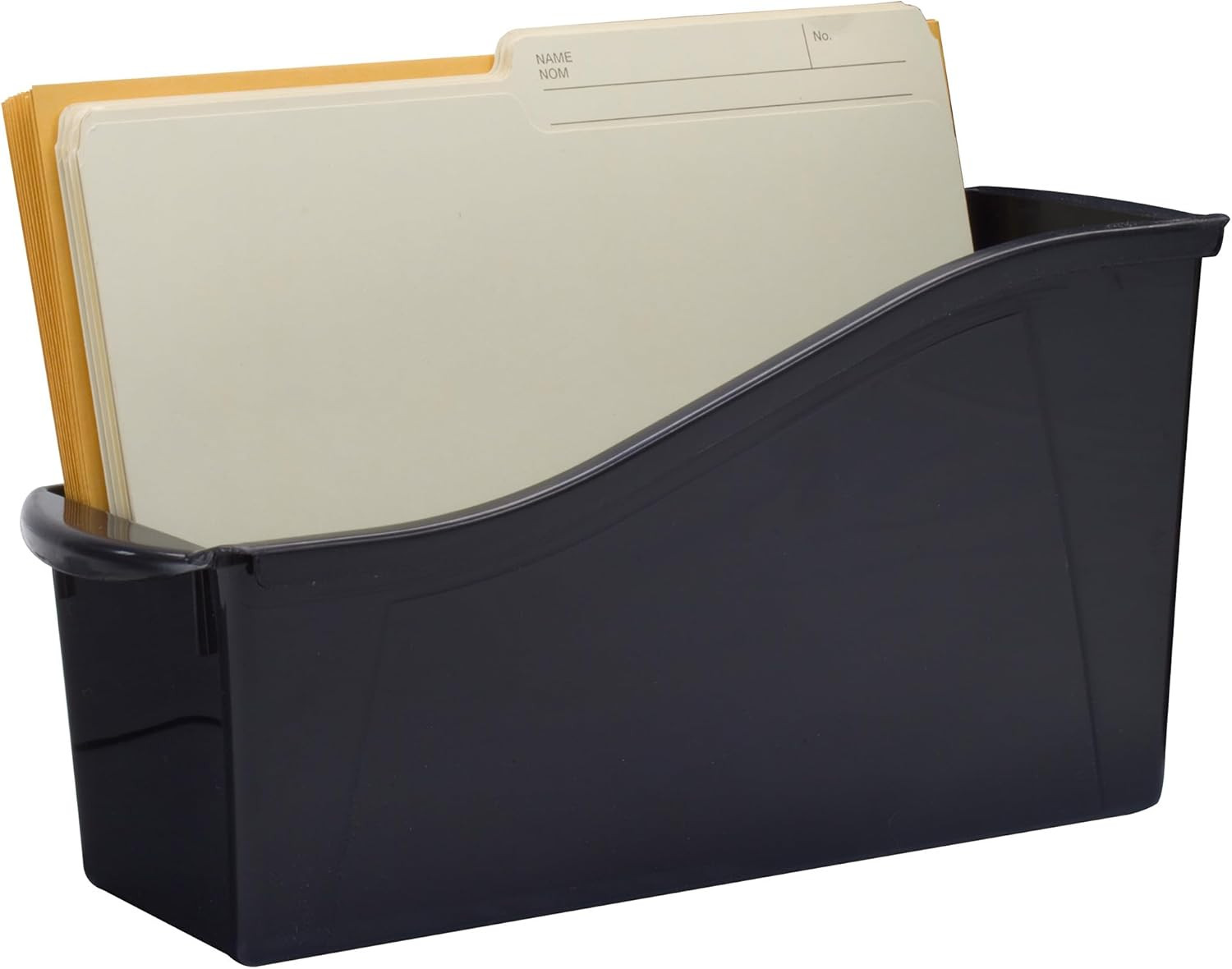 Large Book Bin – Interlocking Plastic Organizer for Home, Office, and Work Space