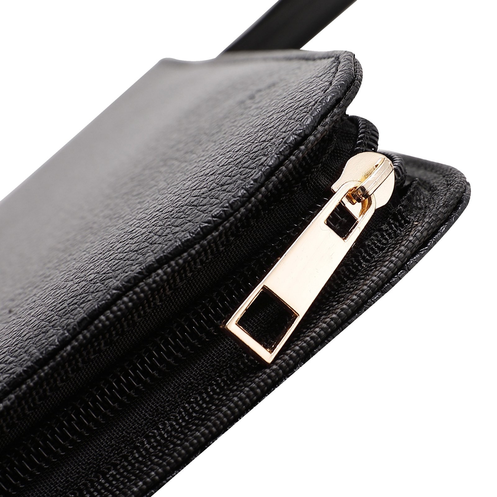 48 PU Leather Fountain Pen Case Large Capacity Black Roller Ball Pen Holder B…