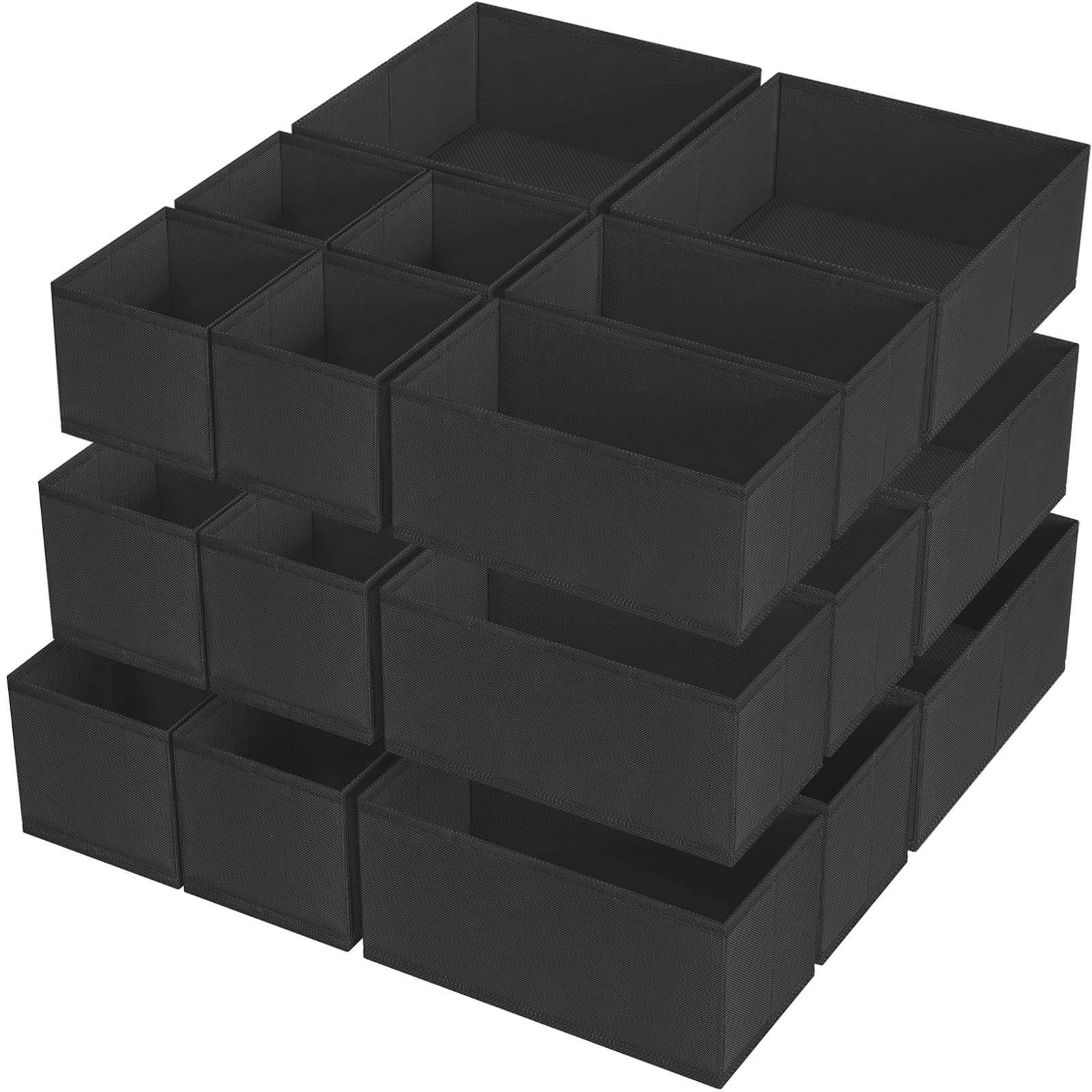 Criusia Drawer Organizer Clothes 24 Pack Underwear Drawer Organizers Foldable
