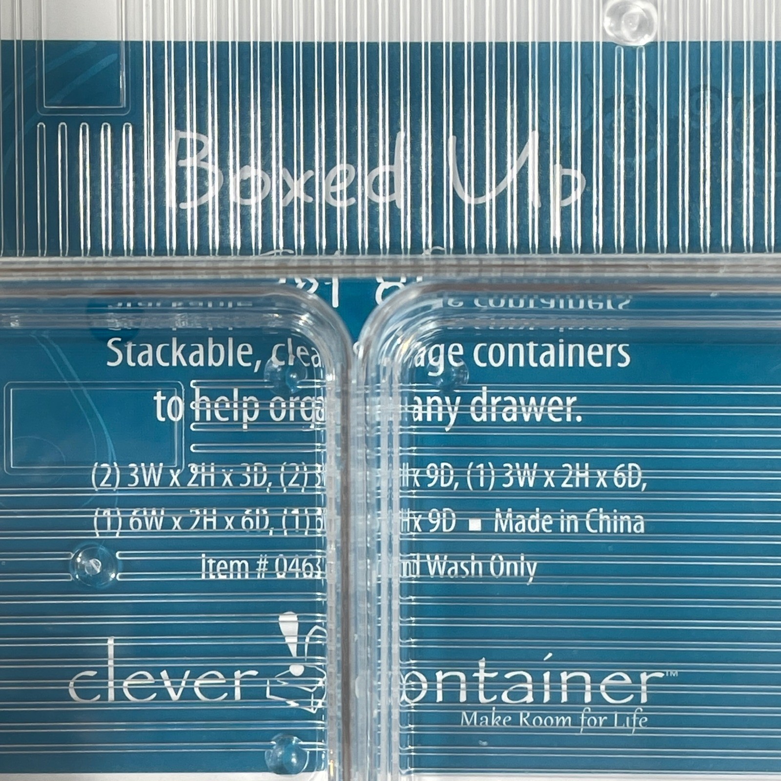 Stackable Drawer Organizer Clear Plastic Office Desk Supply Holder