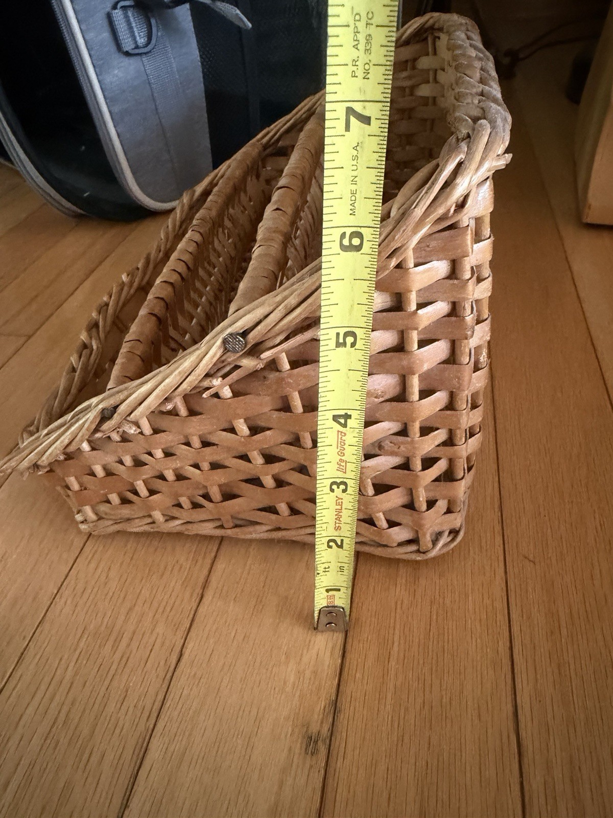 Woven Mail Organizer for Desk Countertop, Desktop Mail Holder Sorter Storage