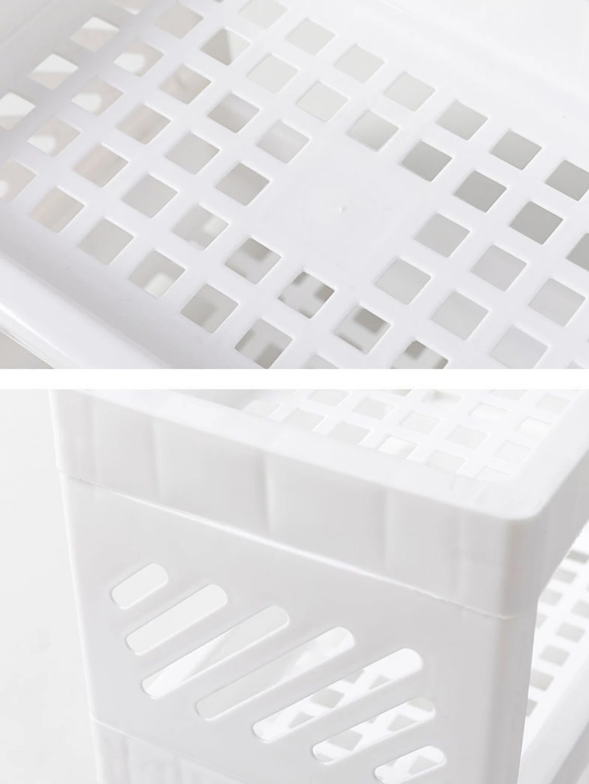Double Layer Desktop Storage Rack Stackable Plastic Organizer for Office & Desk