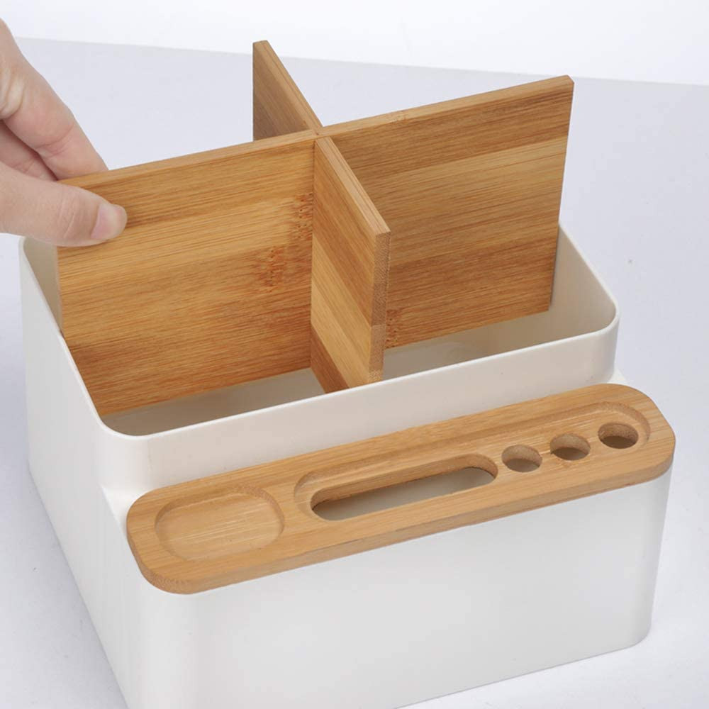 Desktop Storage Box Pencil Pen Holder Makeup Brushes Organizer for Office Suppli