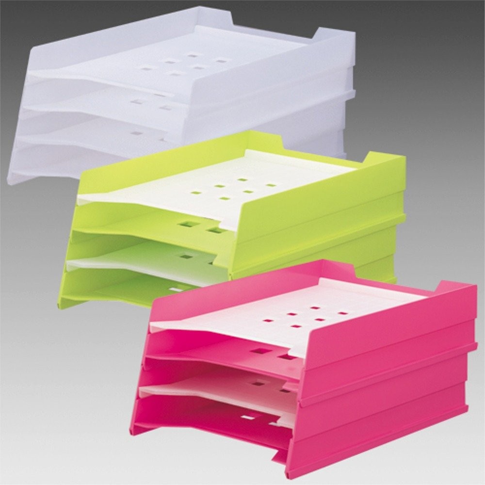 Lihit lab. Multi-Letter Tray A4 Light Green A7300-6