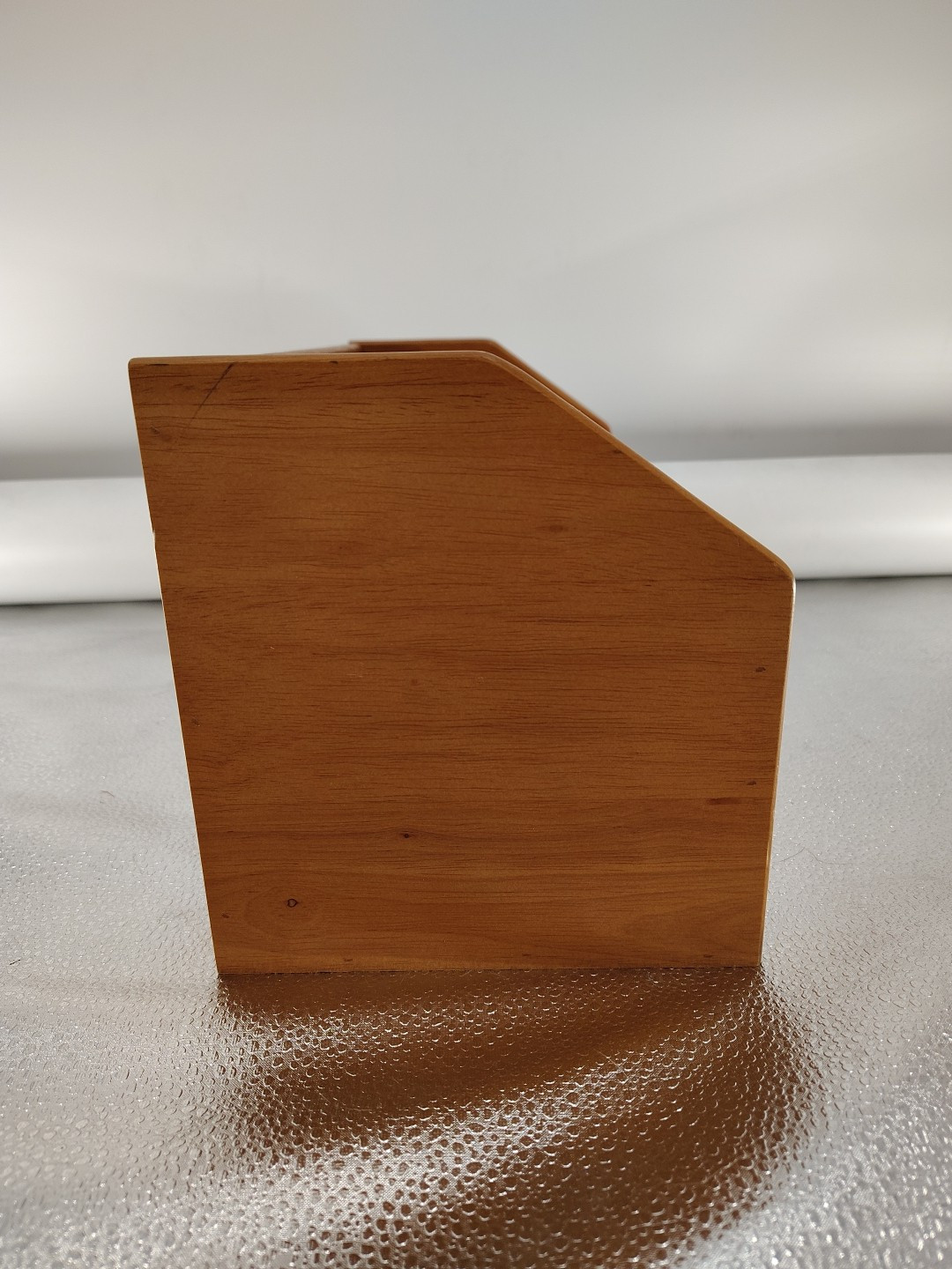 VTG LILLIAN VERNON Wood Desktop Mail CD-BILL ORGANIZER 31 SLOTS & DRAWERS