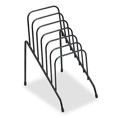 Fellowes Step File Junior Wire Organizer Rack, 6 Sections, Storage Rack 1-Pack