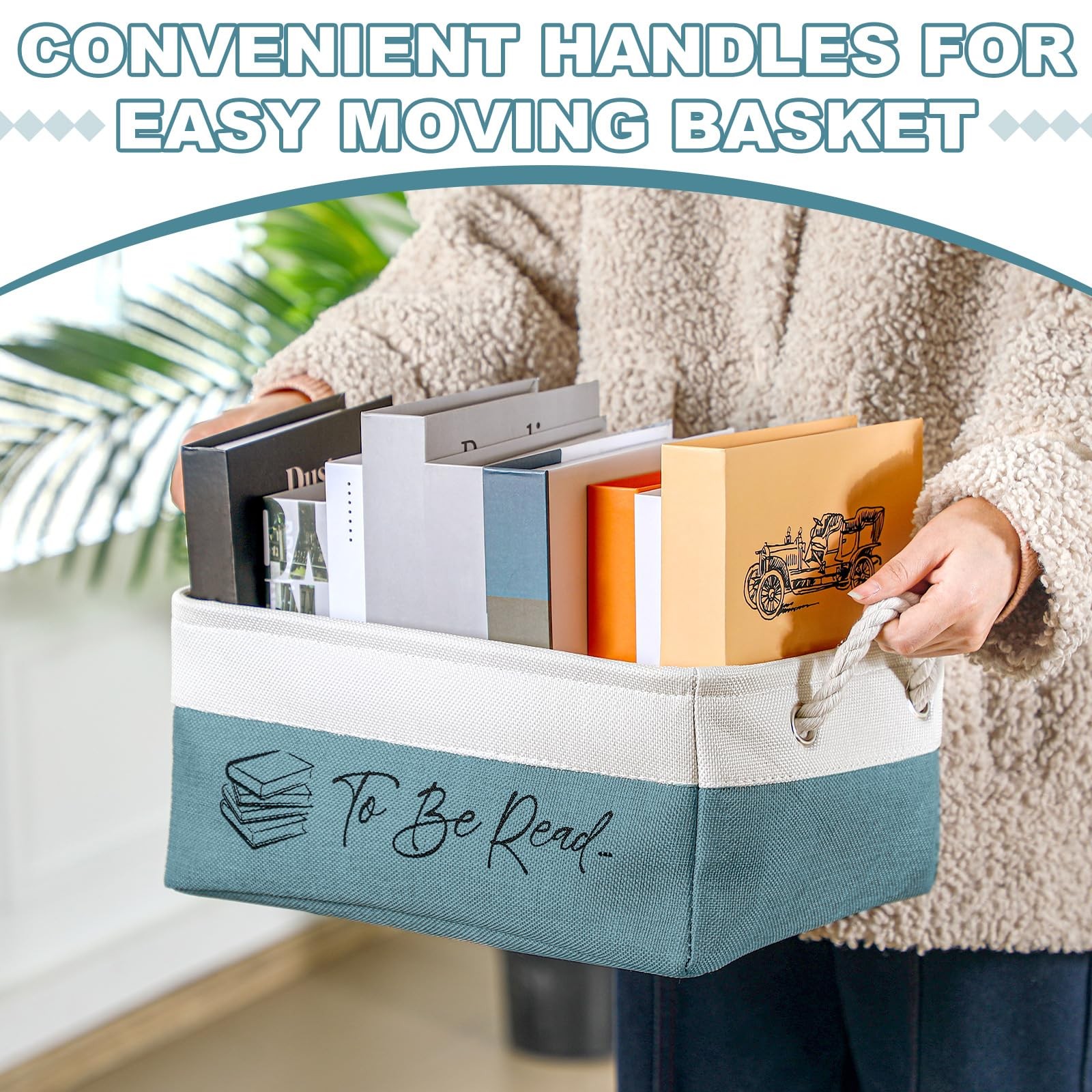 Book Lover Gifts TBR Storage Basket To Be Read List Bin Accessories 1 PCS