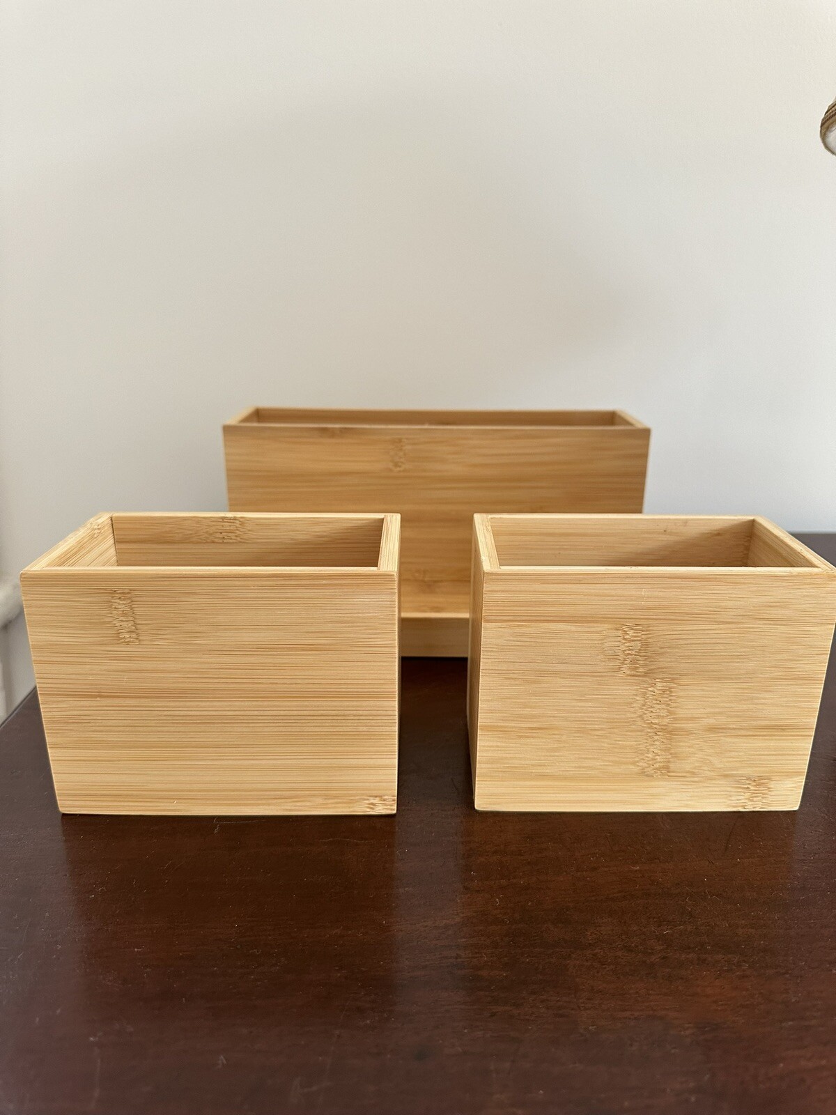 bamboo desk organizer