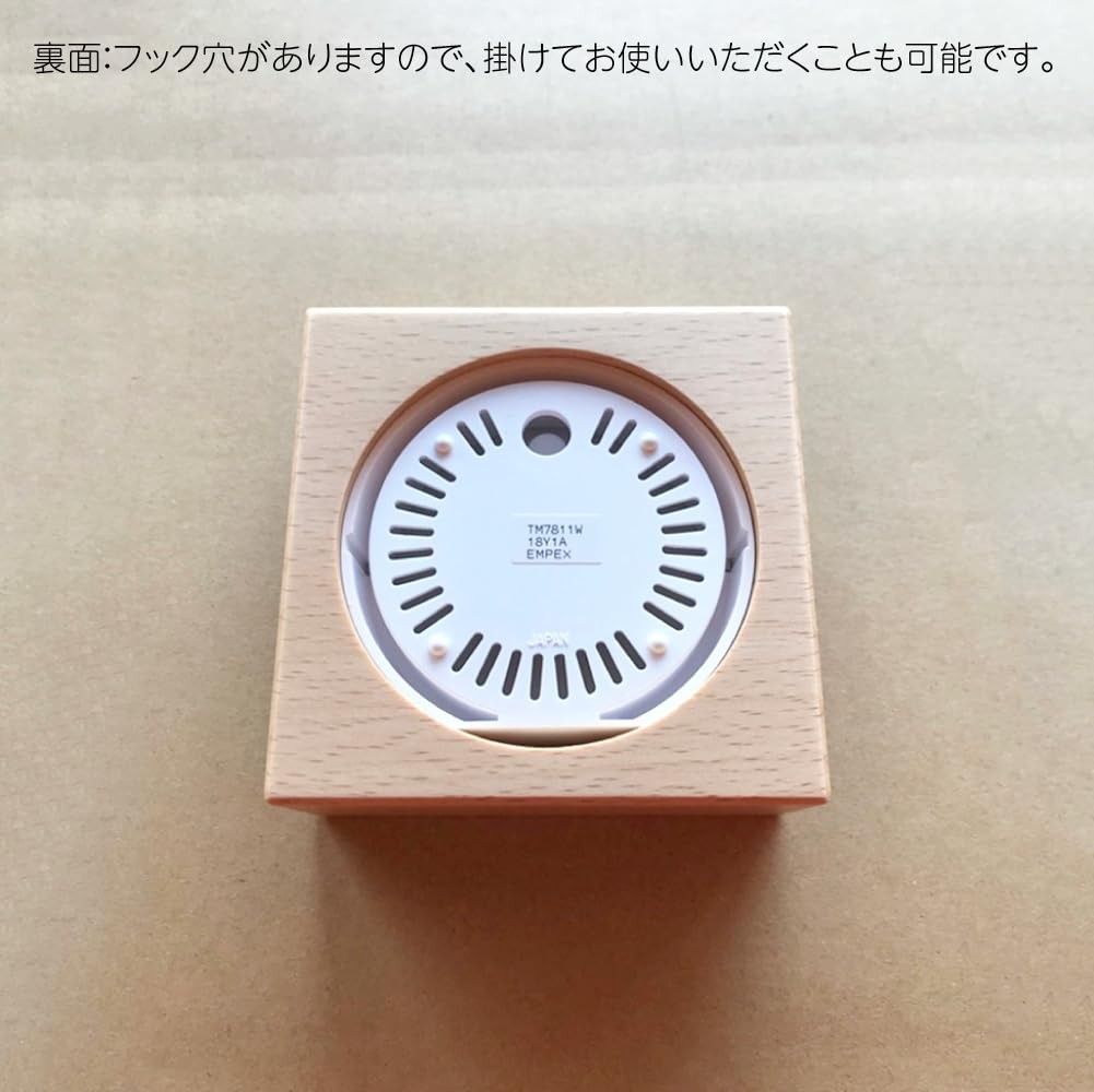 KATOMOKU Hygrometer Natural Square Wooden Wall & Desk Japan