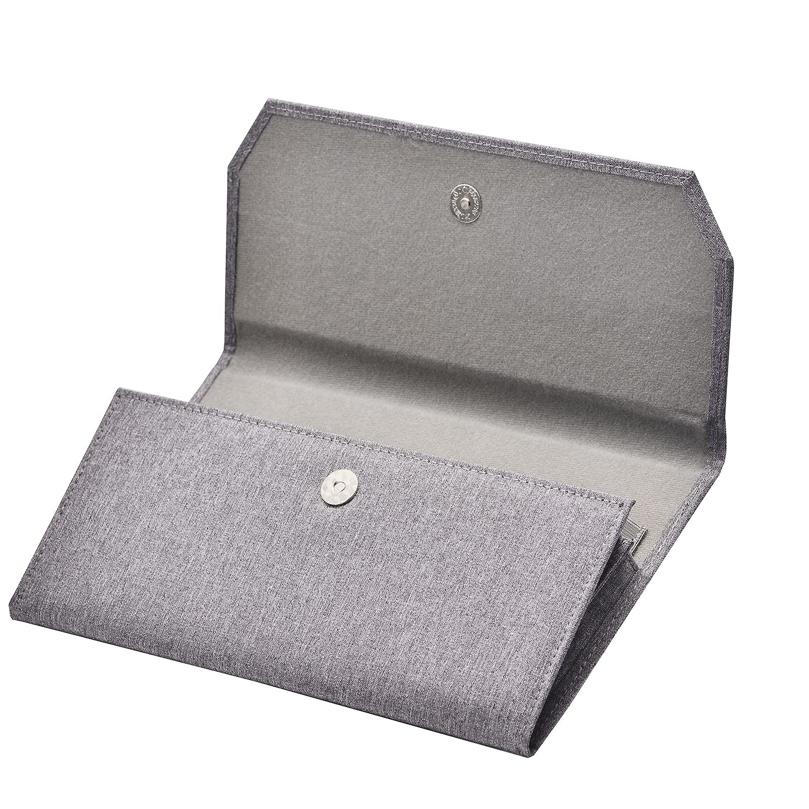 12 Fountain Pen Case, Gray Organizer Bag, Waterproof Canvas Display Holder, P…