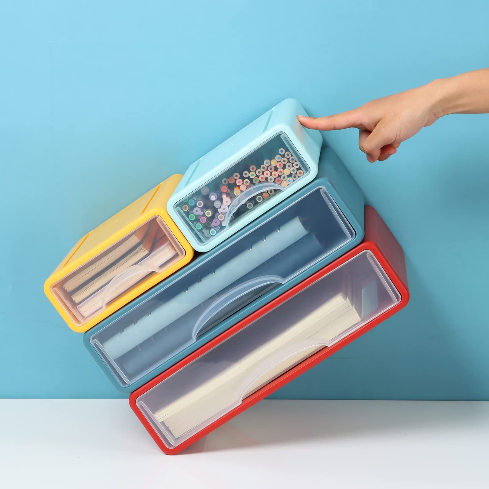 Osteed Desktop Drawers For Paper Stackable Office Storage Drawers For Desk