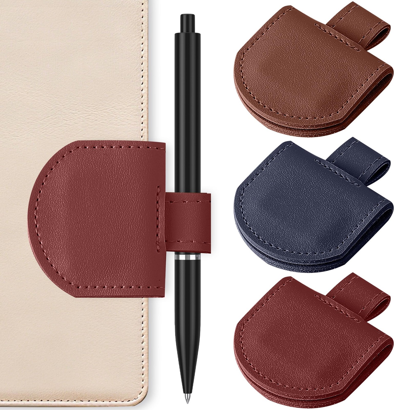 Vane Oak Magnetic Pen Holder for Notebook, Pen Clip for Journal Planner Noteb…