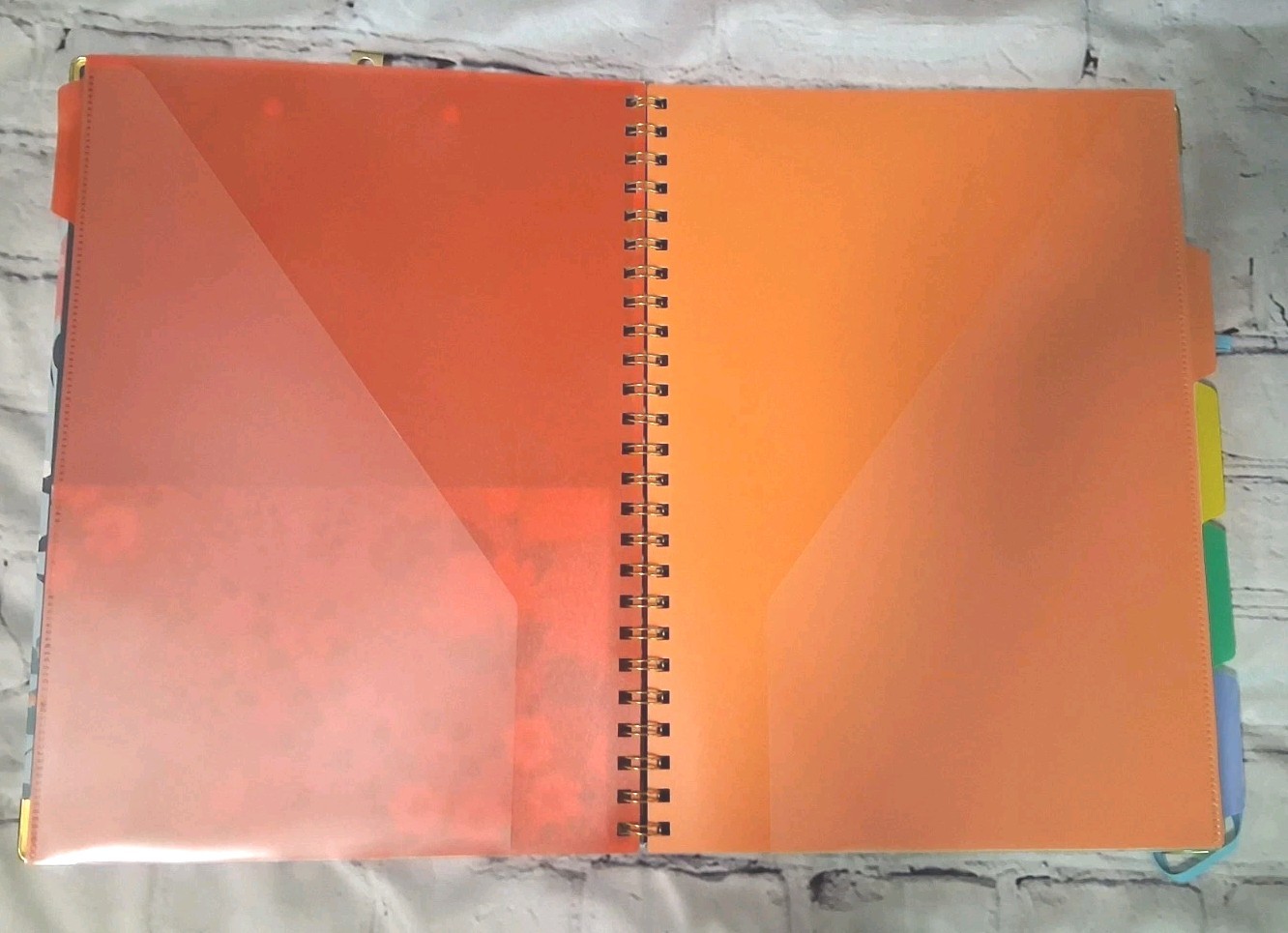 Floral Clipboard Portfolio & Spiral Organizer Notebook with Folders