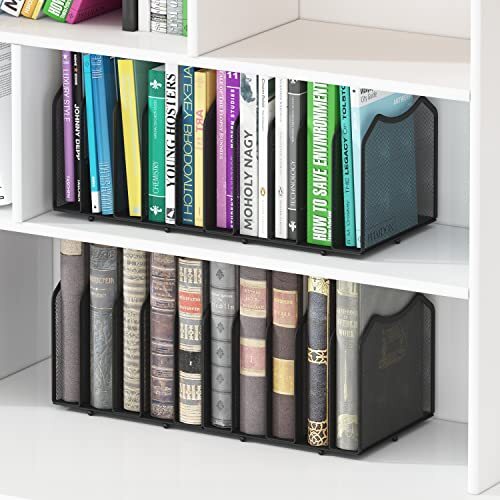 Simple Trending Mesh Desktop File Sorter Organizer, 5 1-Pack Color:Black