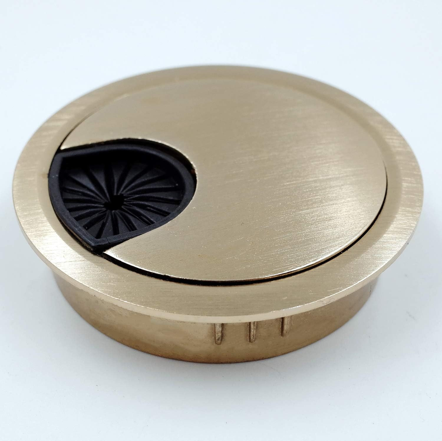 Jetland Desk Grommet for Wire Organizer – Brushed Golden, 2-3/8″ Hole, GBG60, 2