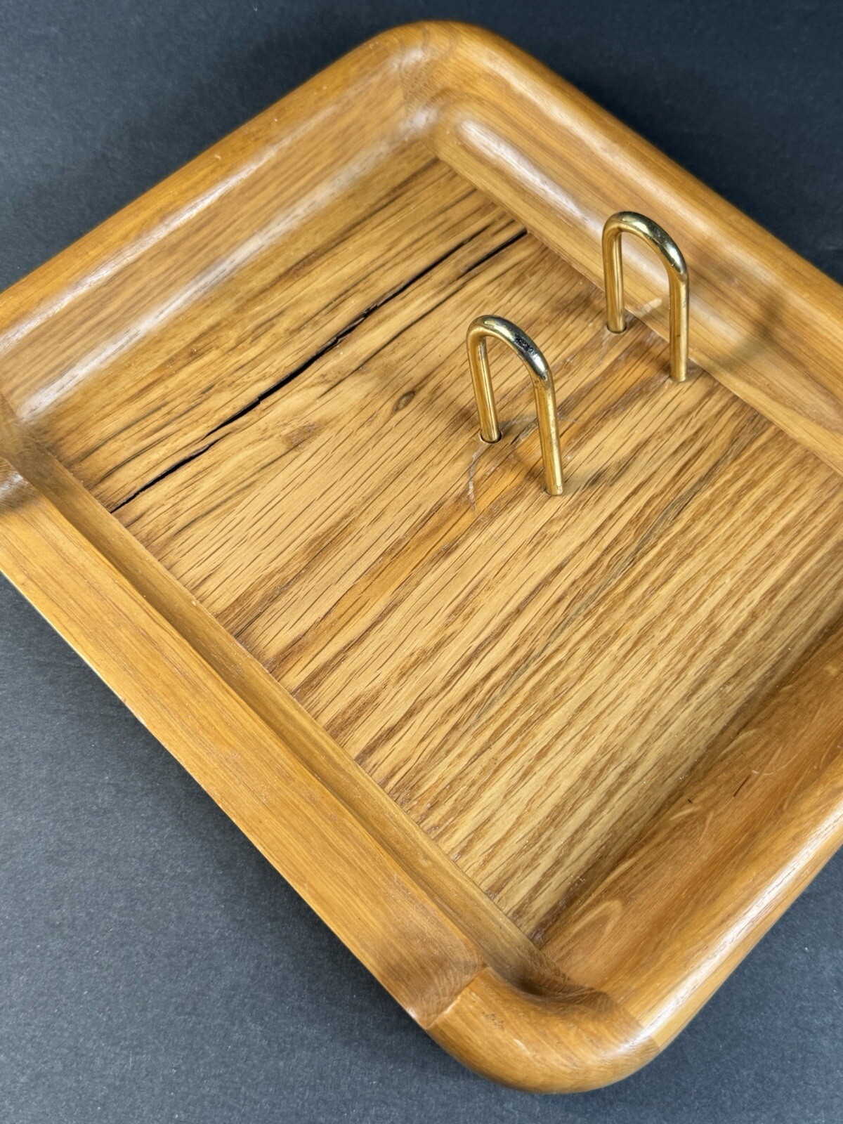 Eldon Woodline 6500 Wood And Brass Desk Accessory
