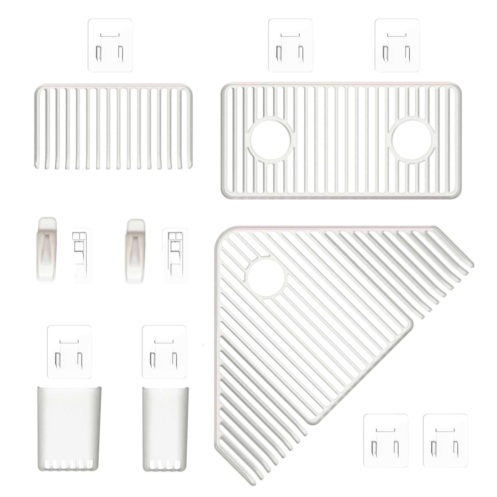 Three by Three Seattle Aquafolio 7-Piece Shower Organizer Set: The Ultimate S…