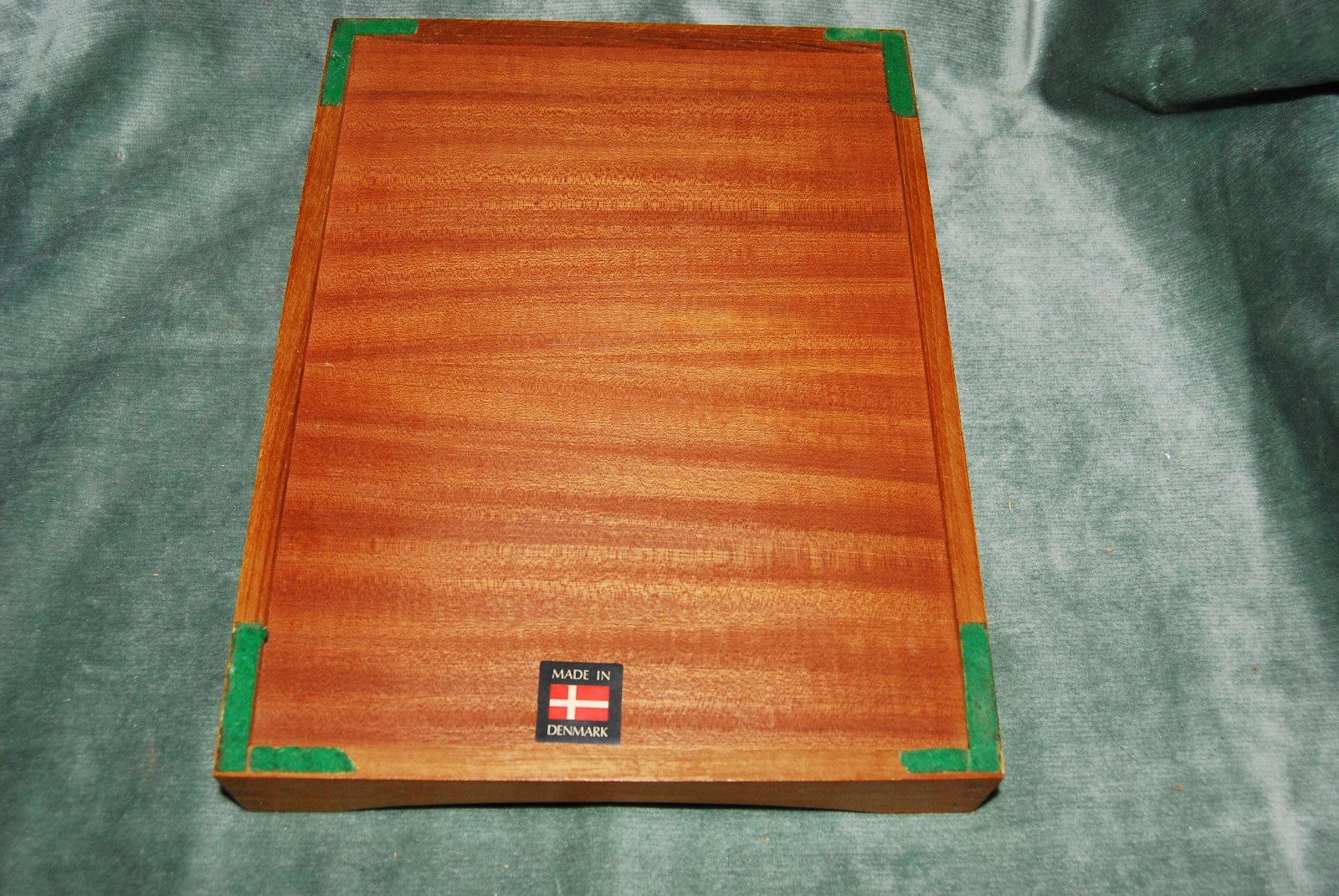 Mid Century Modern Teak Wood Office Desk 12″ Letter Tray Made in Denmark