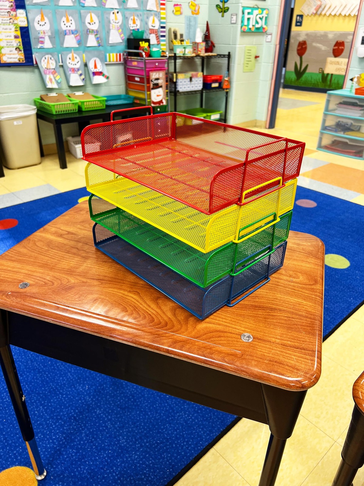 Mind Reader Stackable Paper Tray, Classroom Organizer, File Storage, Teachers…
