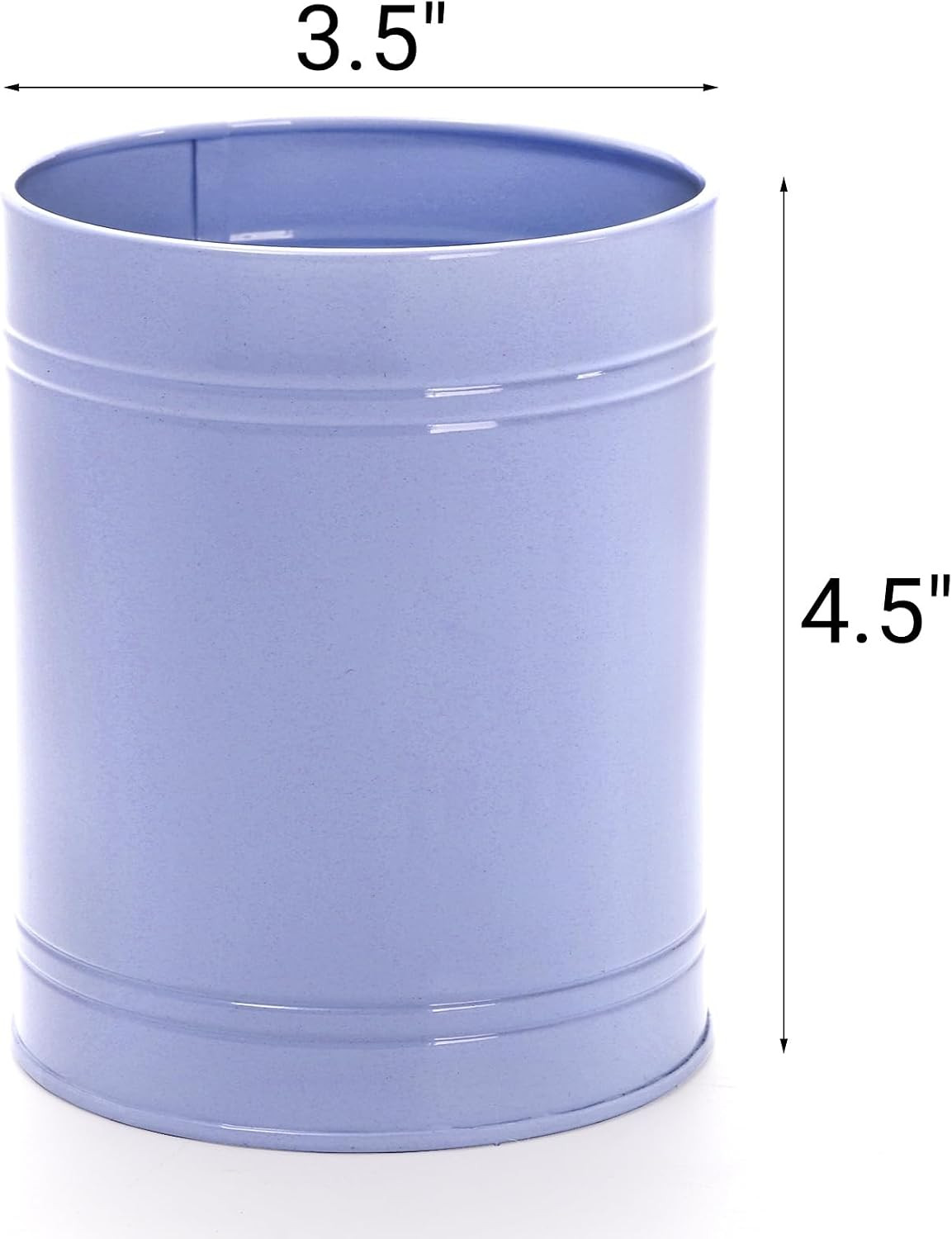 9 Pack Metal Pen Holders for Desk, Colorful Bulk round Pencil Cup Caddy, Desktop