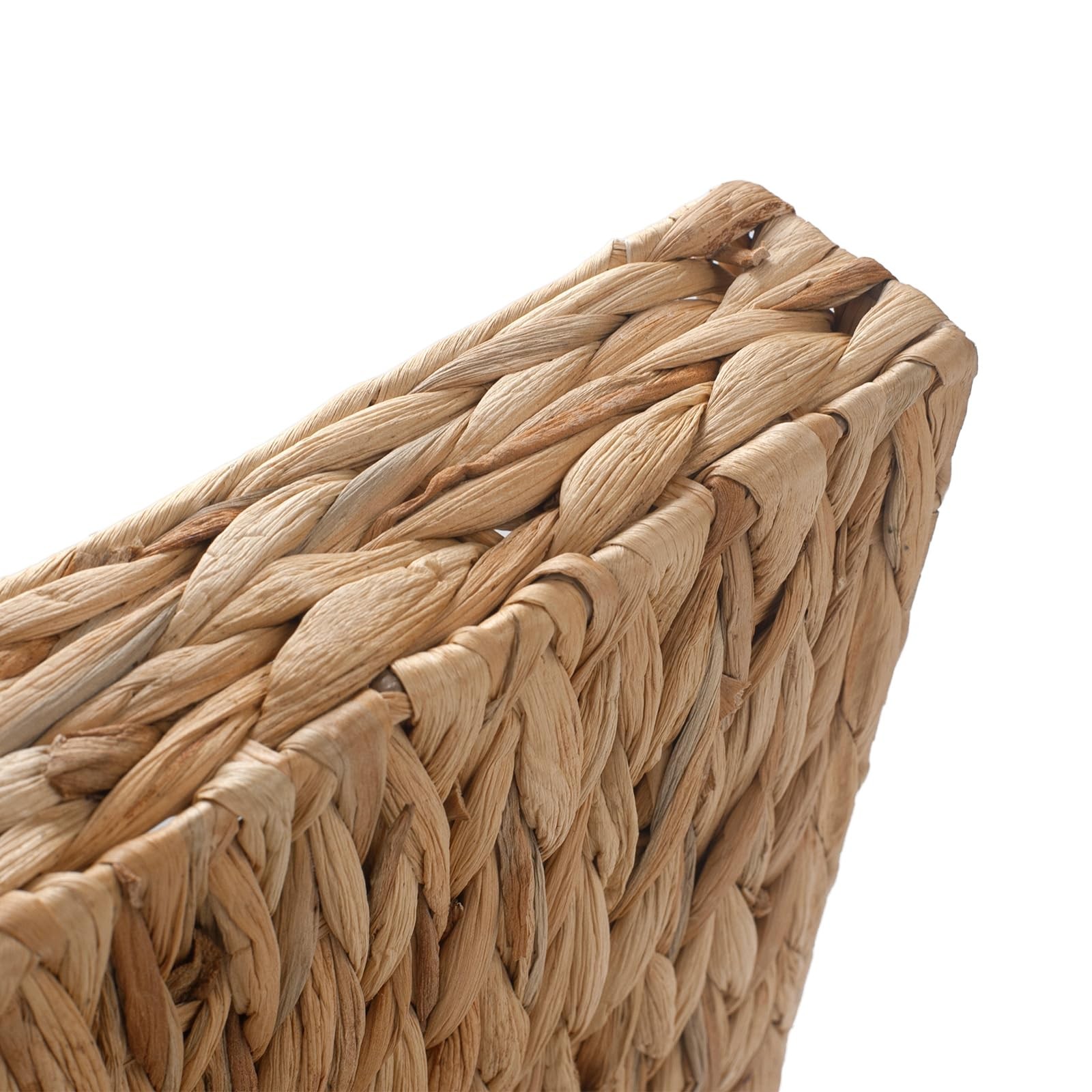 Water Hyacinth Woven Letter Desk Tray Wicker Basket Organizer Papers Document