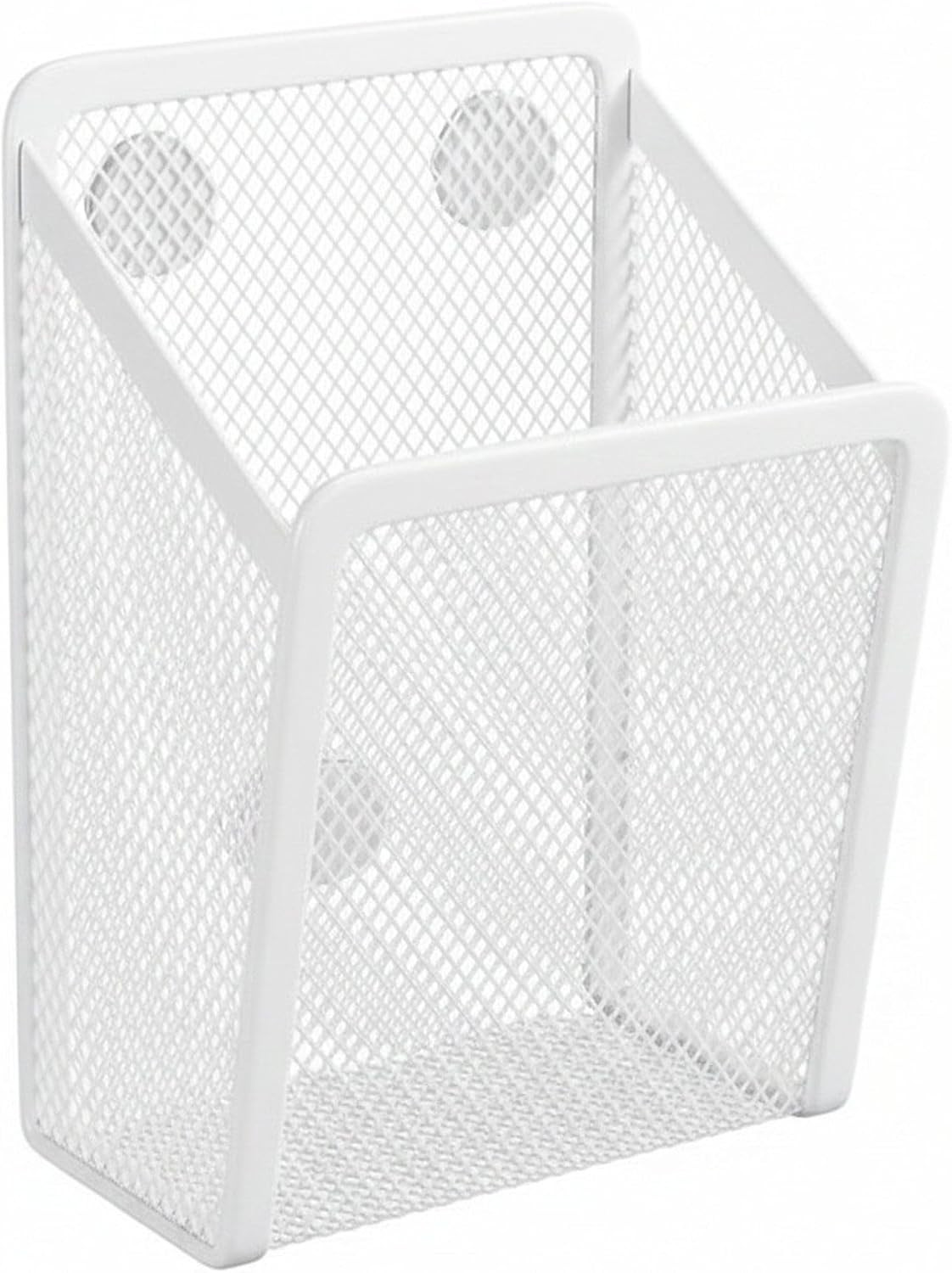 Wall Mounted Pen Holder Organizer – Mesh Storage Basket for Fridge, Office, Kitc