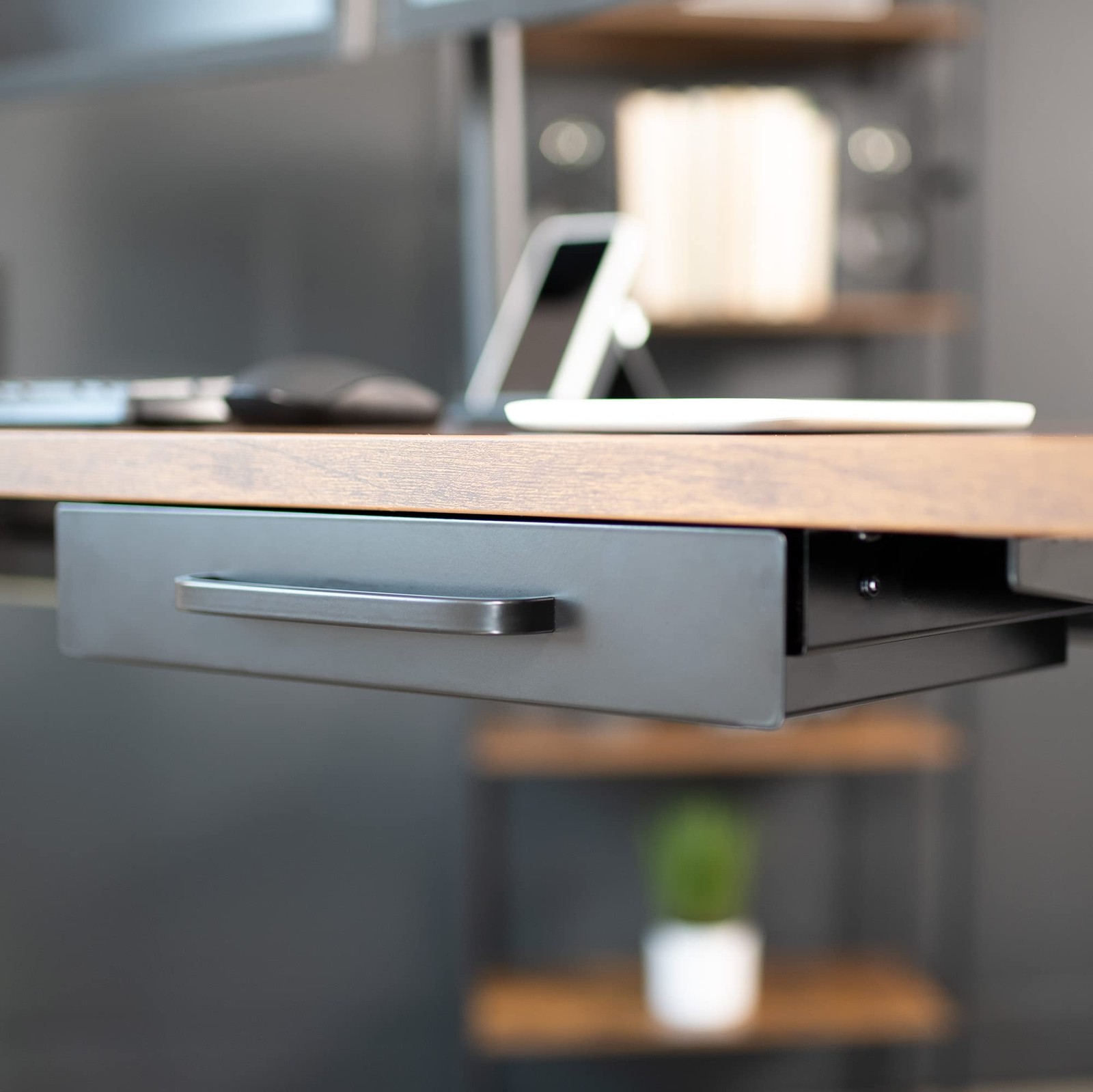 VIVO 13Inch Under Desk Sliding Drawer Organizer, Black
