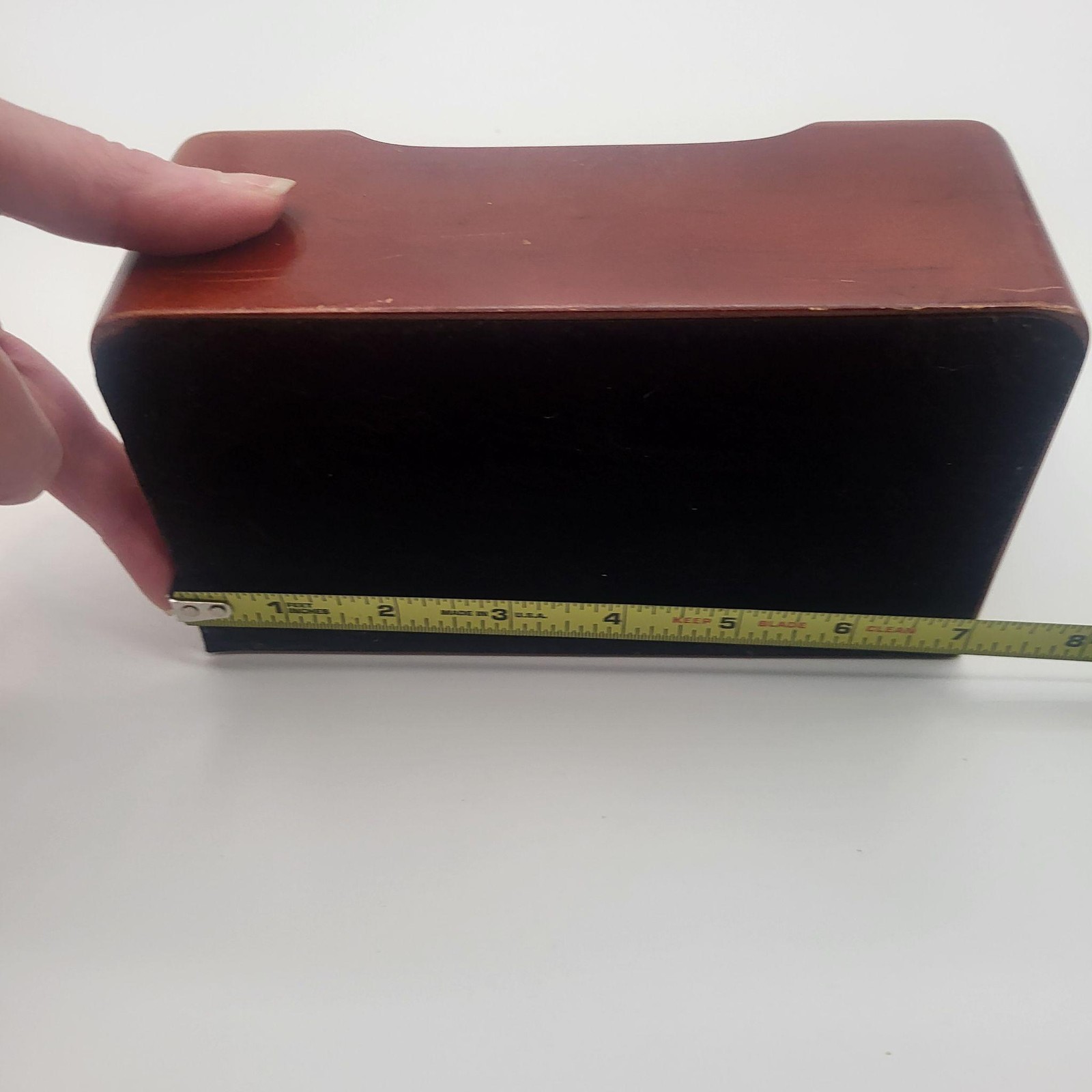 Wood Desktop Mail Letter Organizer 3 Slot Riser Brown Office Holder File Sorter