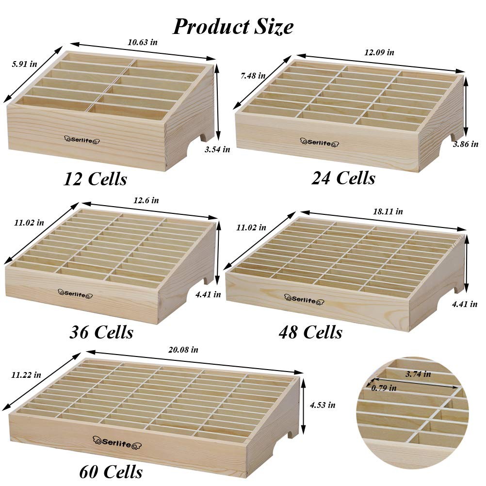 Serlife Wood Cell Phones Storage Box Pencil Mobile Phone Holder Classroom Des…
