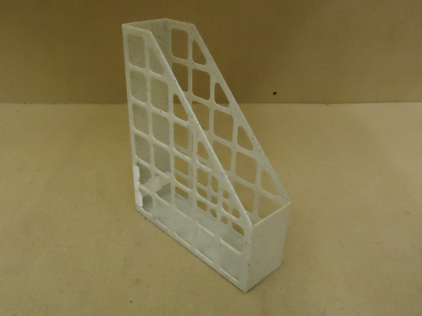 Standard Folder Holder 12in H x 10in D x 3in W White Desktop Stationary