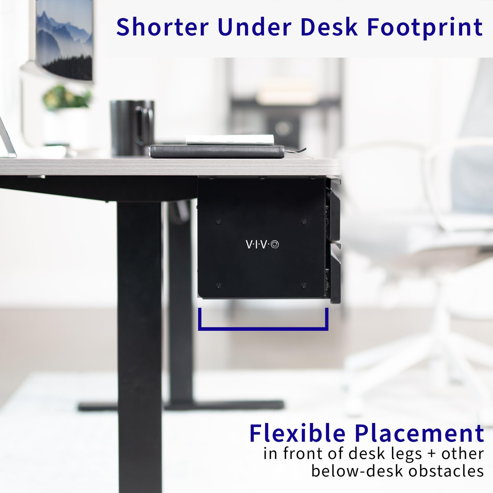 16 inch Slide Out Dual Tier Desk Drawer, Under Desk 2 Layer Storage, Black, D…