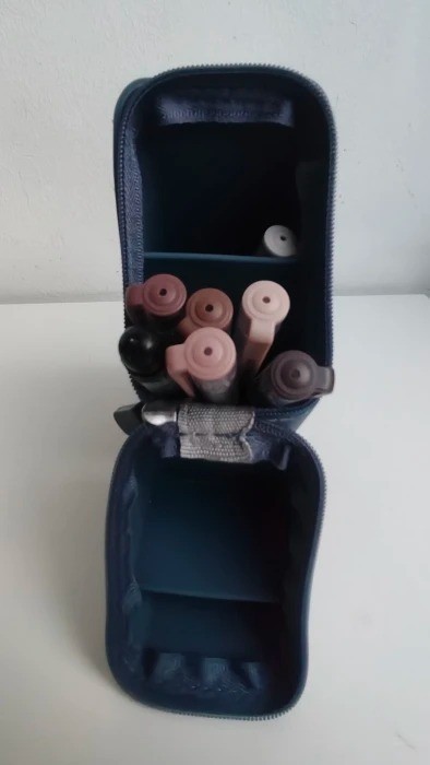 Foldable Silicone Pen Holder-Large Capacity Expandable Pencil Cup for Desk