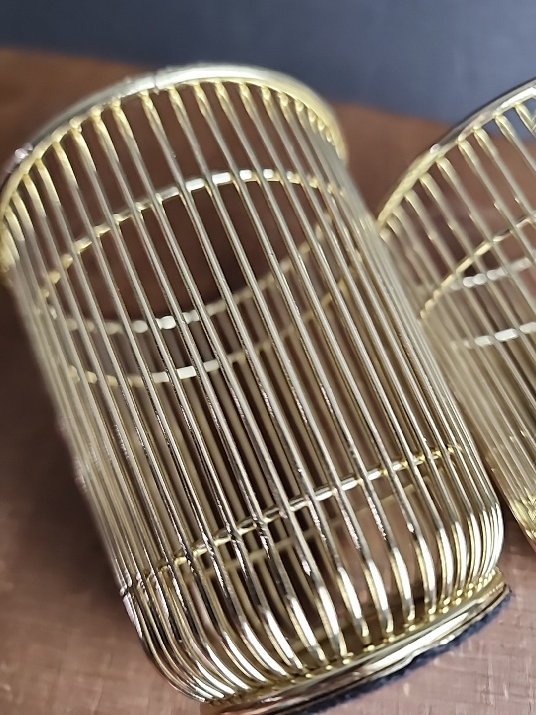 Threshold Pencil Cup Gold (from Target) Lot of 2