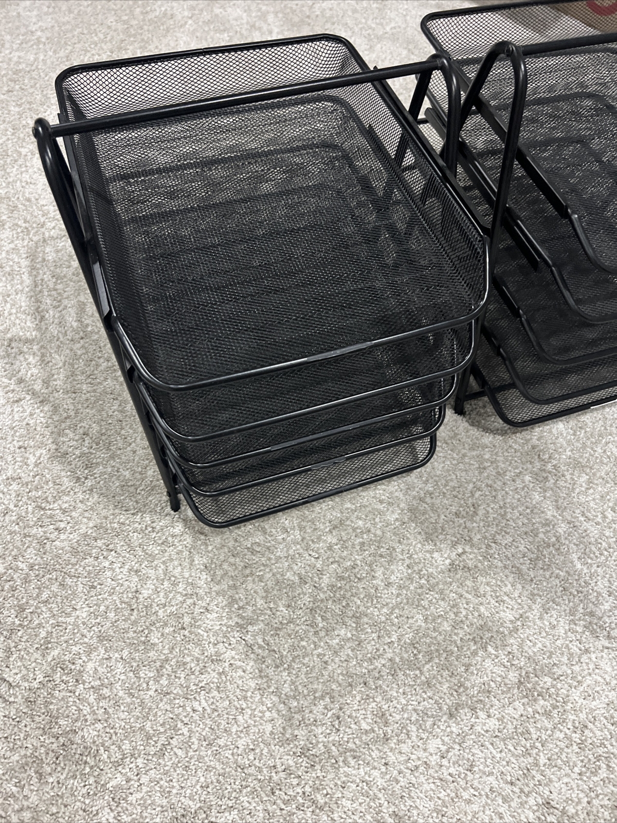 Desk Organizer Mesh Paper Tray 5Tier Heavy Duty Lightweight Steel Home OfficeUse
