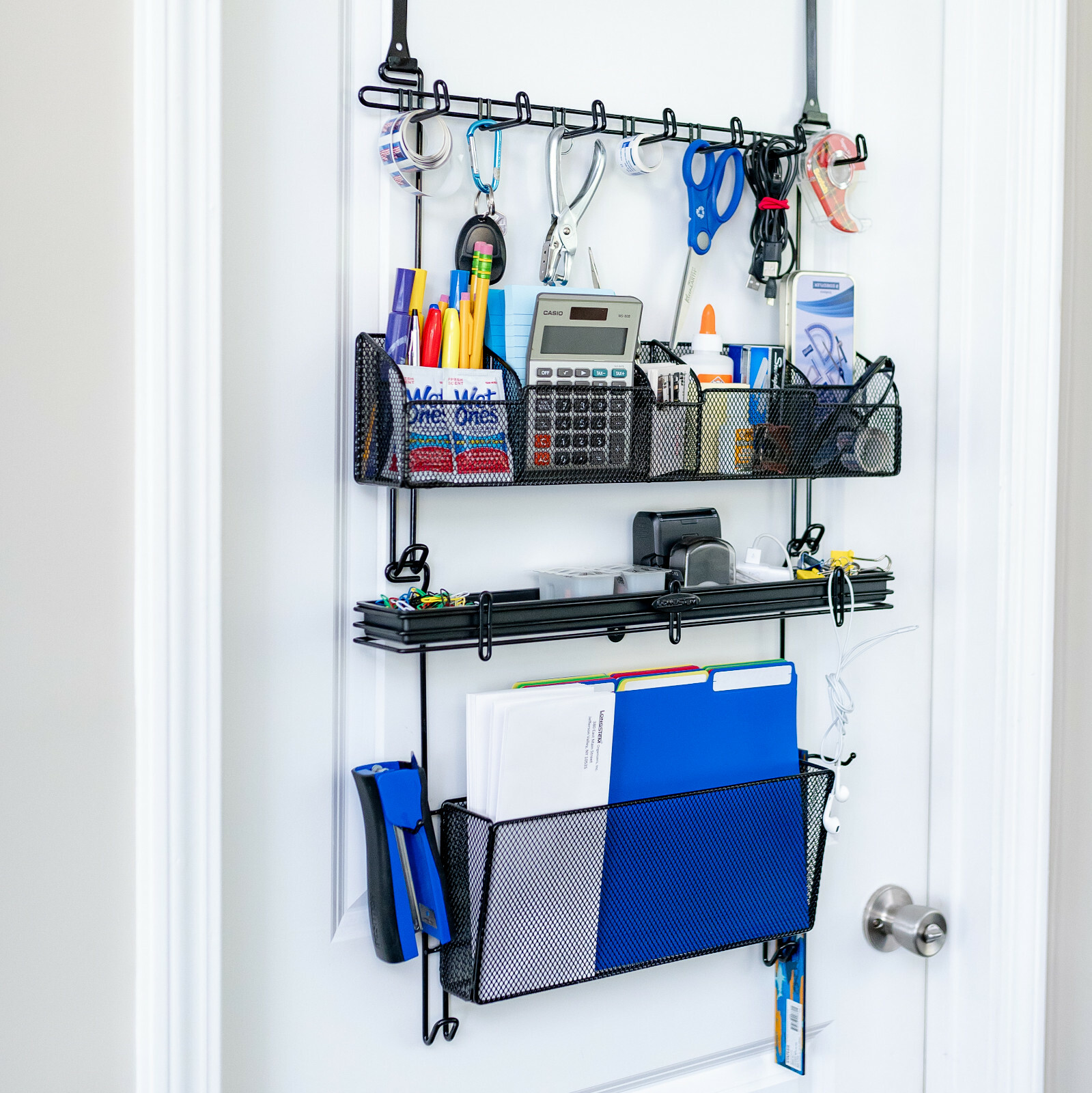 Longstem Office Organizer and File Rack 4200 Black Office Storage Patented