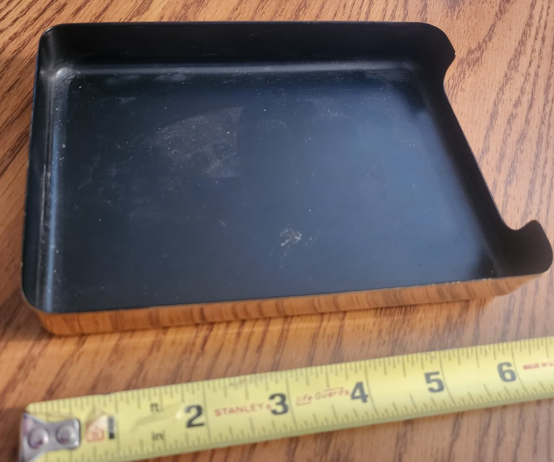 Gold Executive Desk Note Pad Tray Office 6inX4in