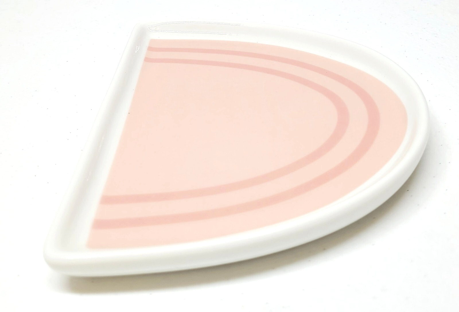 Erin Condren Exclusive LE Ceramic Pink and White Rainbow Trinket Dish NEW NO BOX