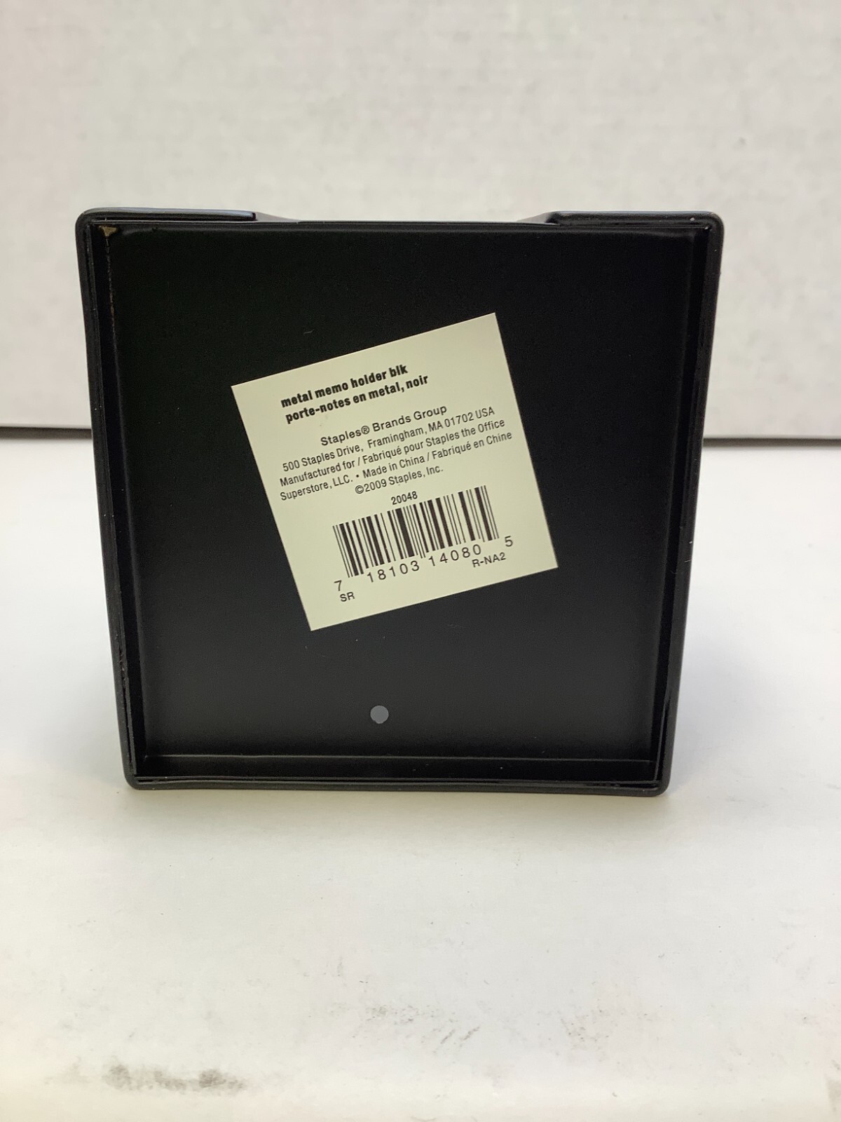 Staples 885669 Brushed Metal Memo Holder Free Shipping